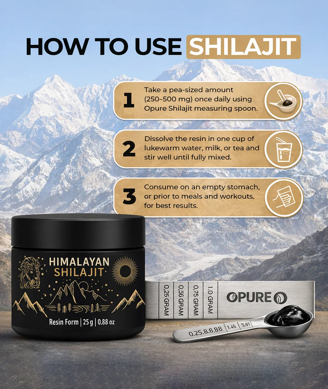 How to use Shilajit Resin